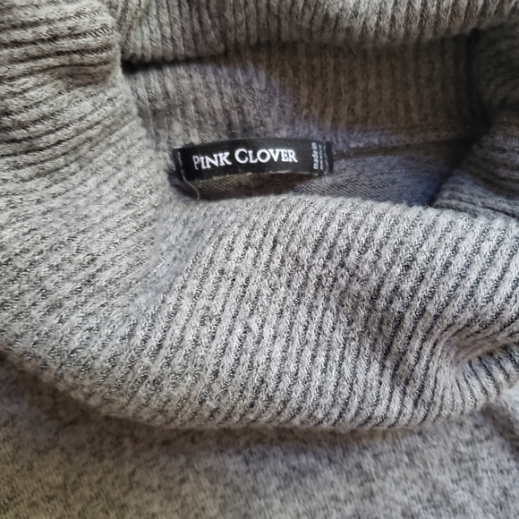 Pink Clover Cowl Neck Sweater - Picture 2 of 4